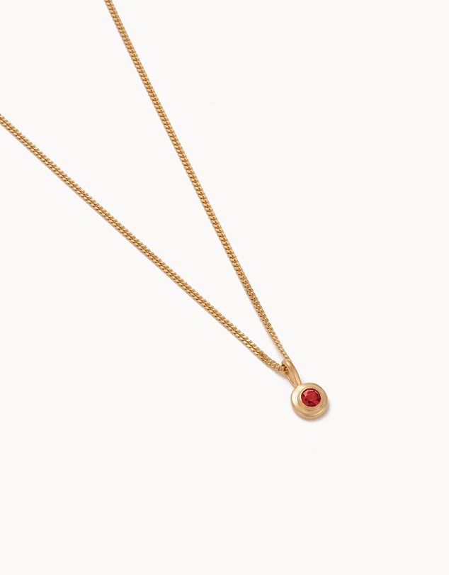 Kirstin Ash - Birthstone Necklace July Ruby