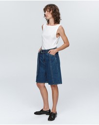 Marle - Belted Jean Shorts