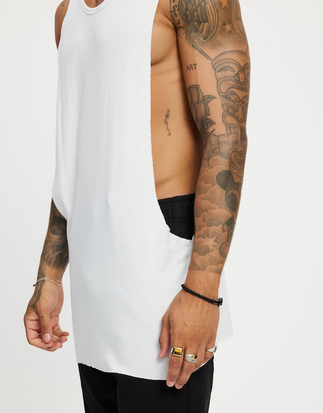 Surrounded By Ghosts - The Titanium Rib Knit Muscle T-Shirt
