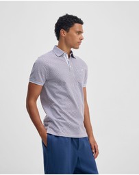 Oxford - Milo Print Jersey Polo With Pocket