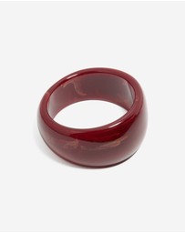 Lovisa - Red Acrylic Thick Front Bangle