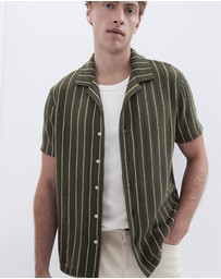 UNISON - Crochet Textured Resort Shirt