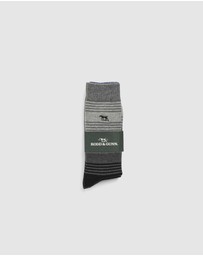 Rodd & Gunn - Stratford Stripes Sock 3 Pack