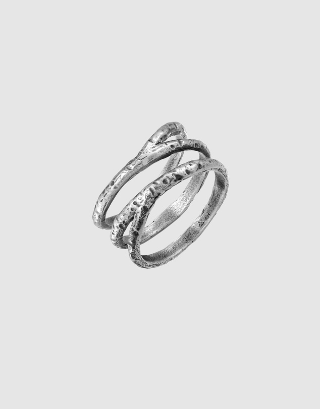 Haze & Glory - ICONIC EXCLUSIVE - Comes Around Goes Around Ring in Oxidised 925 Silver