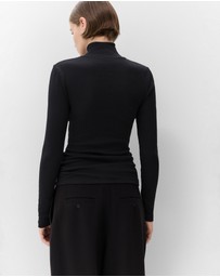 UNISON - Aus Cotton High Neck Top