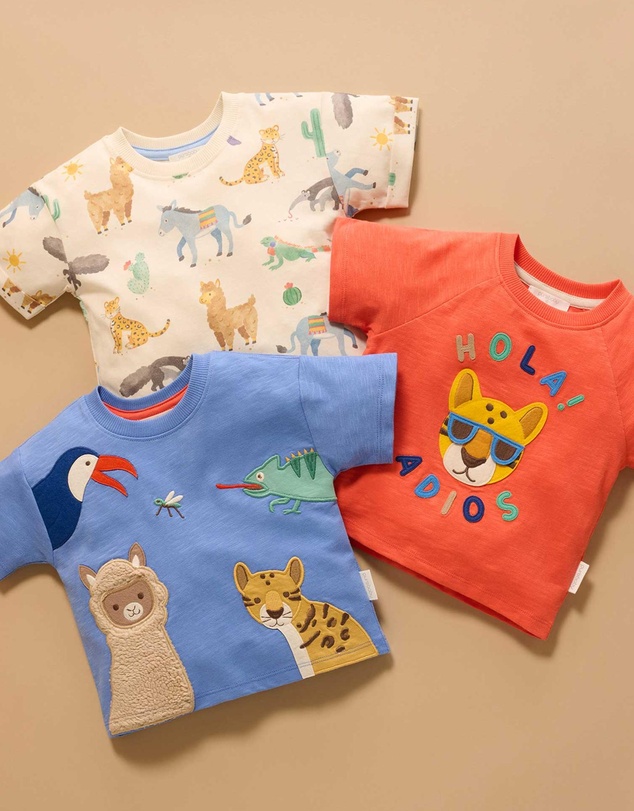 Purebaby - Animal Fiesta Relaxed Tee -Kids-Babies
