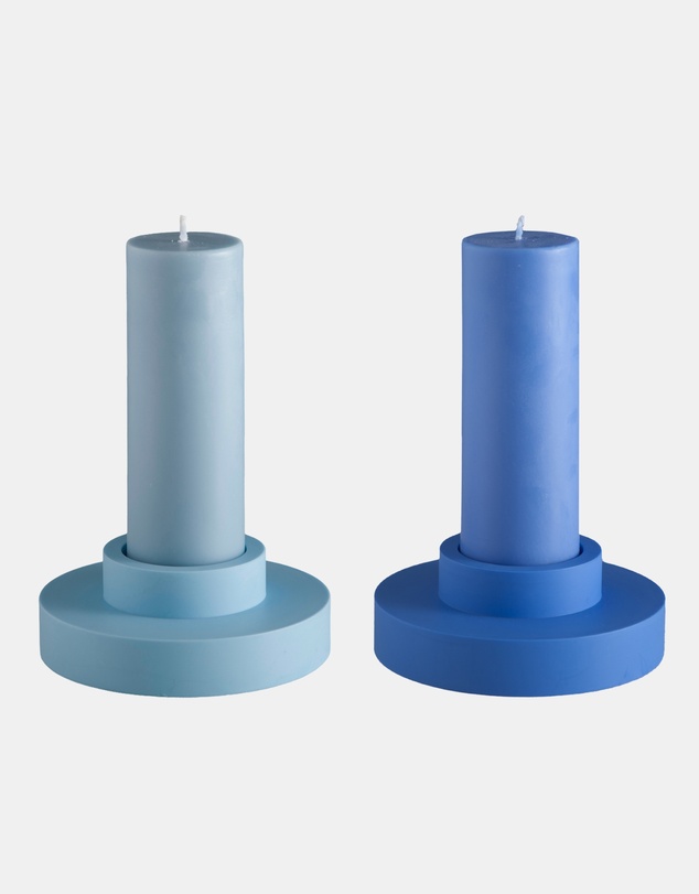 porter green - flipp lrg silicone unbreakable candle holder set
