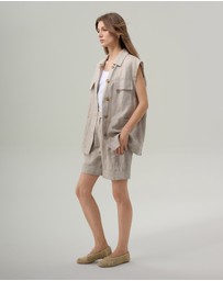 IDA+S - Josephine Oversized Linen Vest