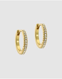 Ted Baker - Heplie Crystal Hoop Earrings (14mm)