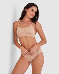 Bras N Things - Body Bliss Wirefree Scoop Bra - Nude 2