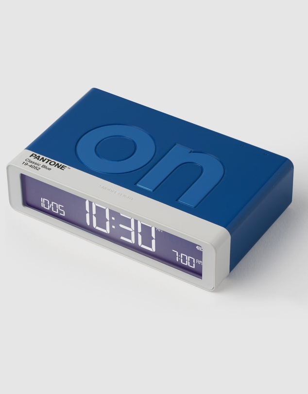 Lexon - Lexon Flip Classic Reversible Alarm Clock PANTONE - Classic Blue