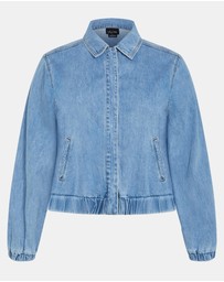 City Chic - Bria Denim Jacket - light wash