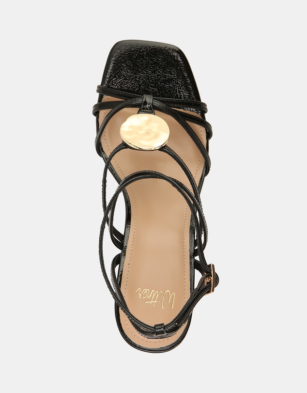 Wittner - Tatum Crinkle Patent Leather High Heels