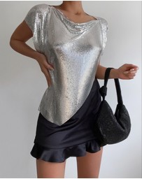 Olga Berg - JESSICA Crystal Mesh Bag