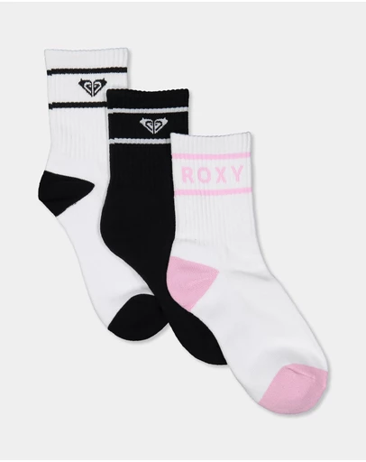 Roxy - Womens 3 Pack Crew Socks