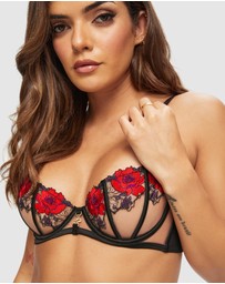 Ann Summers - Caged Rose Non-Padded Balcony Bra