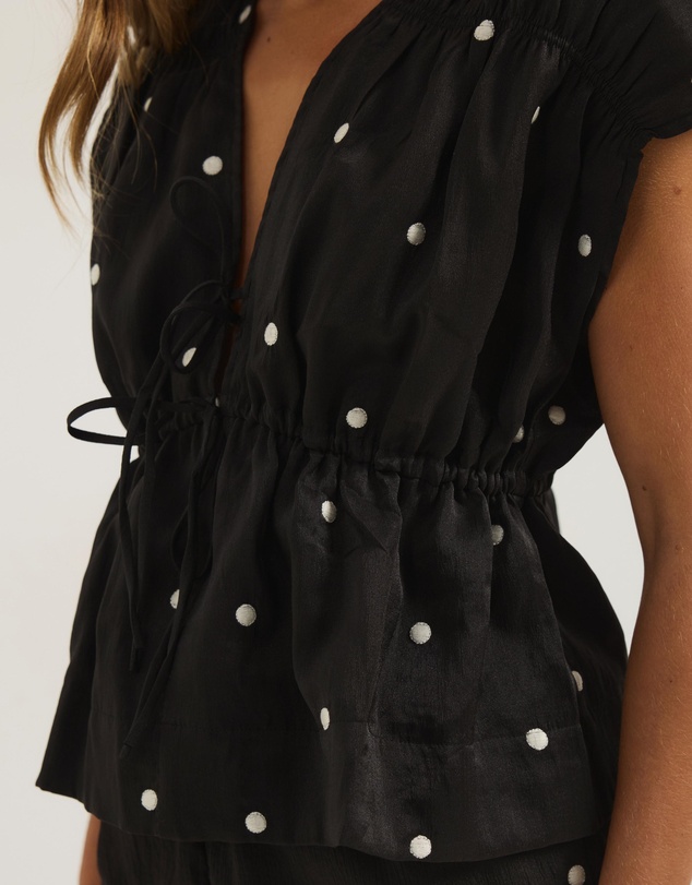 Atmos&Here - Hailey Organza Gathered Top