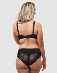 Naturana - Side Smoothing Organic Cotton Wirefree Minimiser Bra