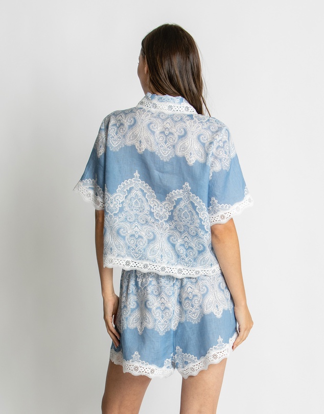 KACHEL - Nivina Lace Trim Shirt
