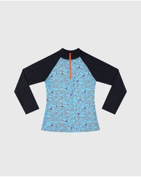 Aqua Blu Kids - Bowline Long Sleeve Rash Vest - Kids