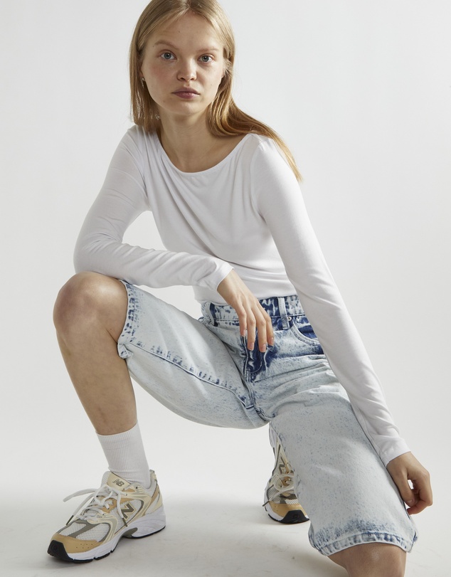 Glamorous - Long Length denim shorts