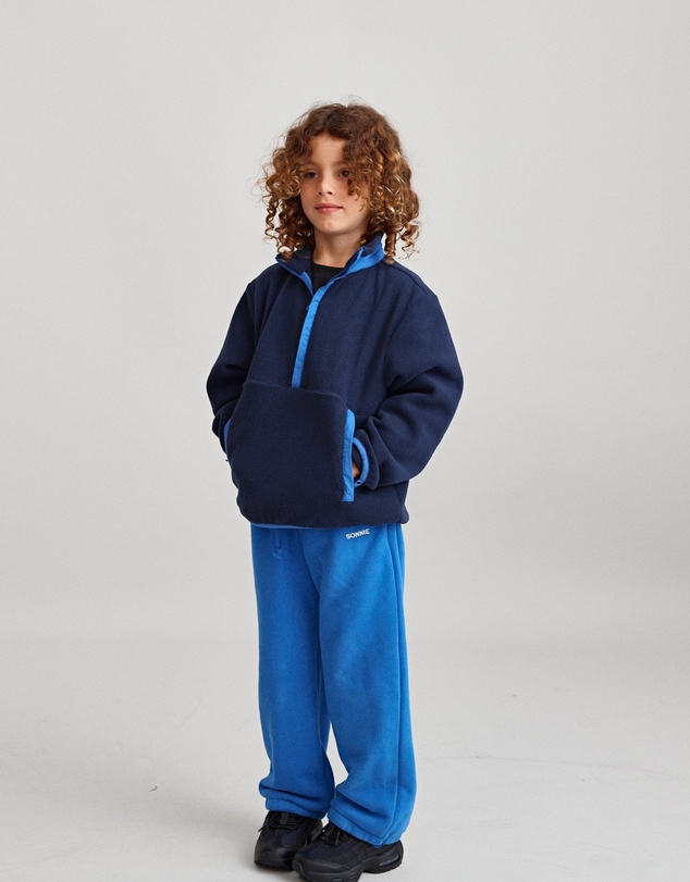 Sonnie - Lini Fleece - Navy/ Cobalt Blue