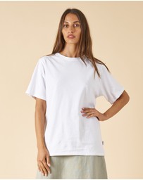 CAMIXA - Teesha Oversized Distressed Cotton T-Shirt