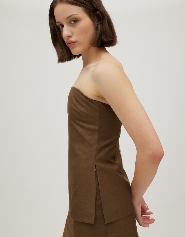 Minima Esenciales - Mika Strapless Bodice Top