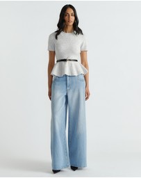 Decjuba - Amalia Peplum Knit Tee