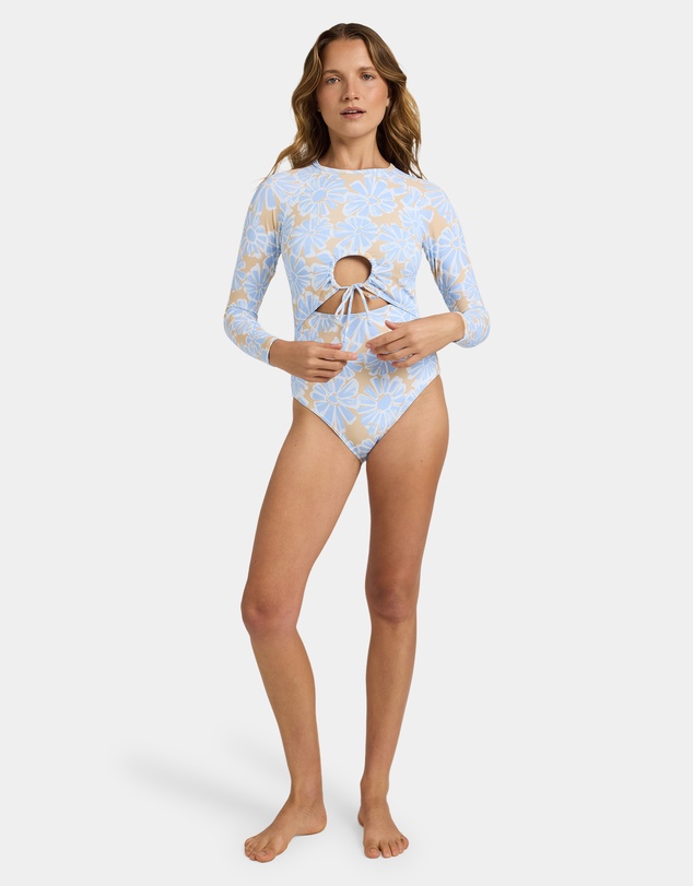 Roxy - Womens Daisy Haze Long Sleeve One Piece Swimsuit