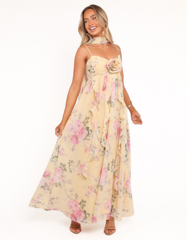 Petal & Pup - Tully Maxi Dress - Yellow Floral