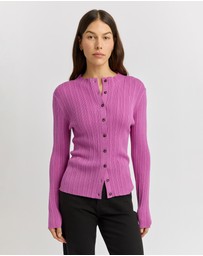 Toorallie - Variegated Rib Cardigan