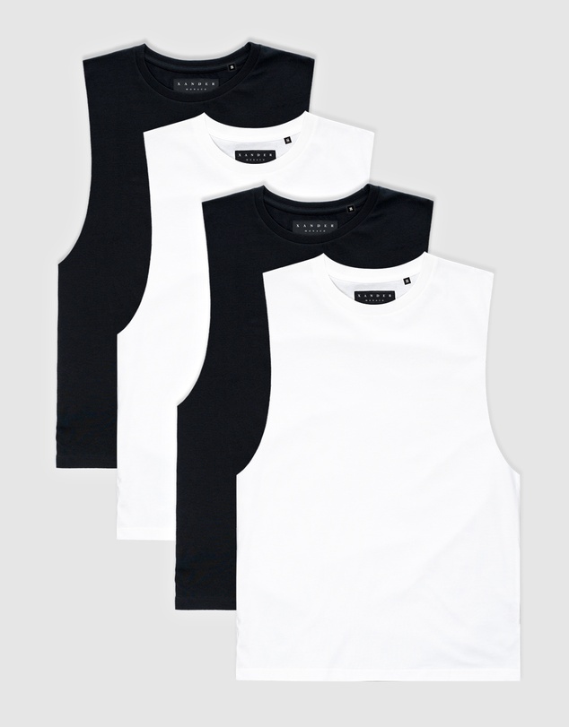 Xander - 4-Pack Blanc Tank