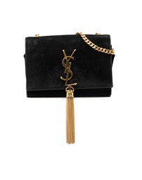 Pre-Loved by Azura Reborn - Pre-Loved Small Suede Monogram Kate Tassel Crossbody