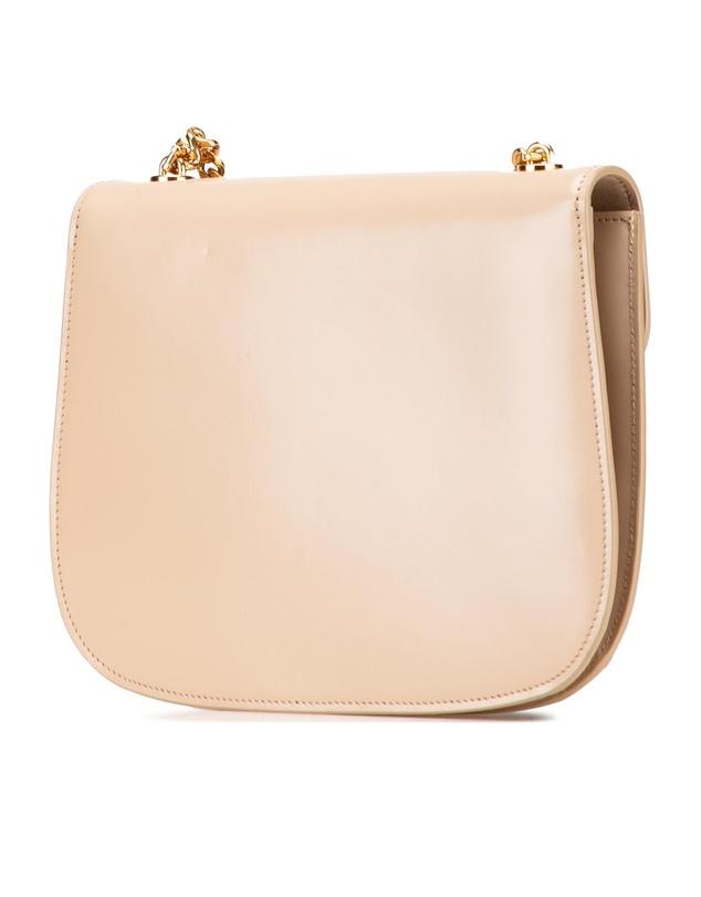 Pre-Loved by Azura Reborn - Pre-Loved Teen Shiny Calfskin Triomphe Besace Clea Chain Crossbody