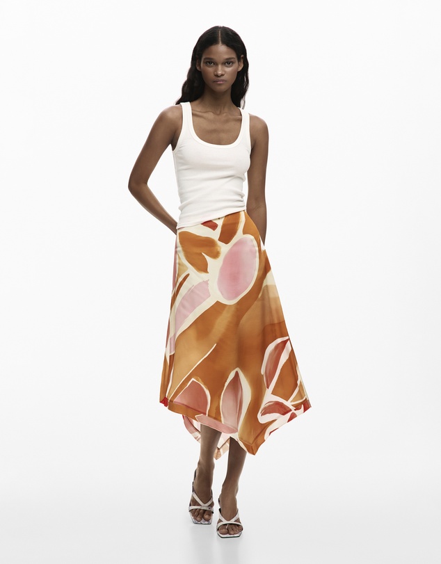 Desigual - Asymmetric petal skirt