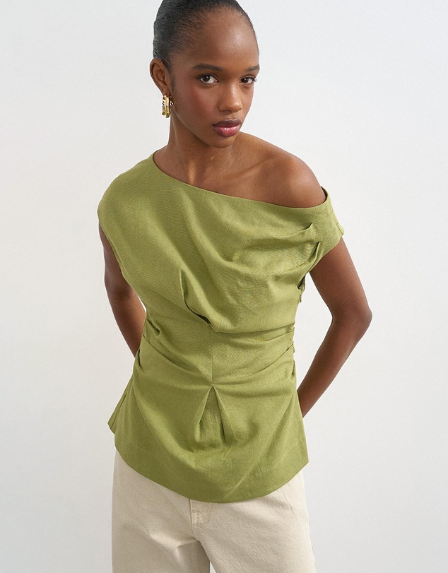 TOPSHOP - Casa Cinched Waist Top
