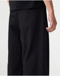 Bassike - Cotton Relaxed Pleat Pants