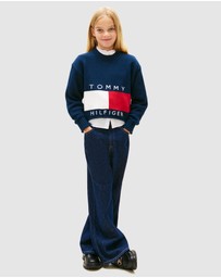 Tommy Hilfiger - Heritage Flag Rib-Knit Relaxed Jumper - Teens