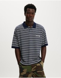 Cotton On - Box Fit Short Sleeve Polo