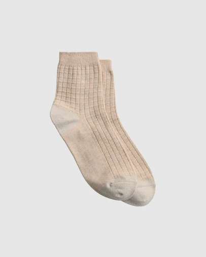 Trenery - Textured Grid Crew Sock