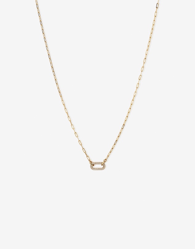 Michael Hill - Luxe Links Necklace with Cubic Zirconia in 18kt Vermeil