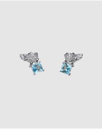 Karen Walker - Rock Garden Studs with Topaz