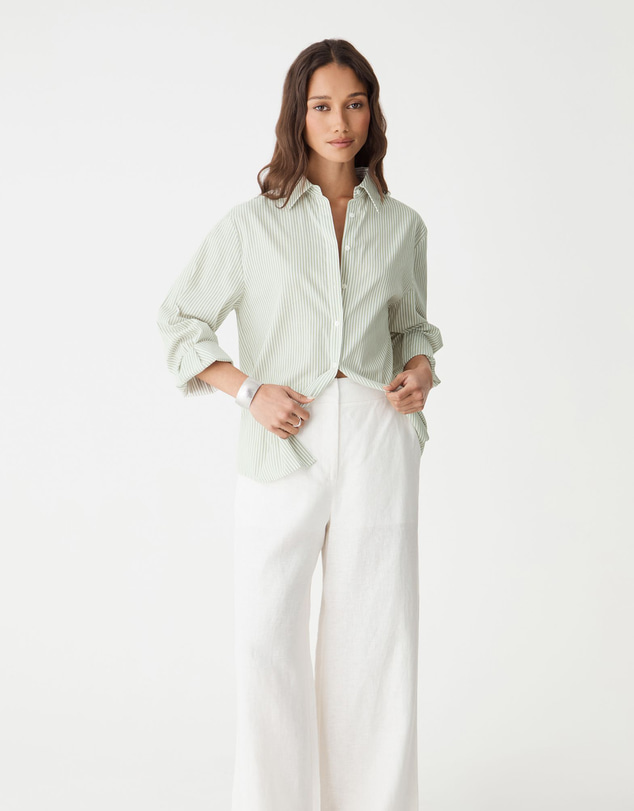 Forcast - Ami 2 Linen Elastic Back Pants