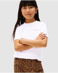 Tommy Hilfiger - Unisex Logo Crew Neck T-Shirt - Kids