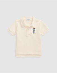 Polo Ralph Lauren - Polo Bear Cotton Mesh Polo Shirt - ICONIC EXCLUSIVE - Babies
