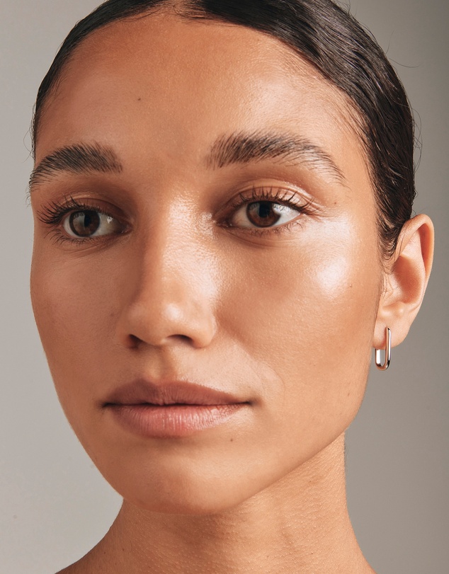 Michael Hill - Huggie Paperclip Earrings in Silver