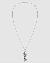 Kuzzoi - ICONIC EXCLUSIVE - Necklace Fish Maritime Modern Basic in 925 Sterling Silver