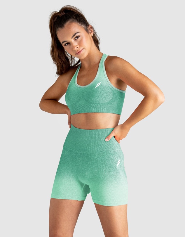 Doyoueven - Ombre Scrunch Seamless Shorts