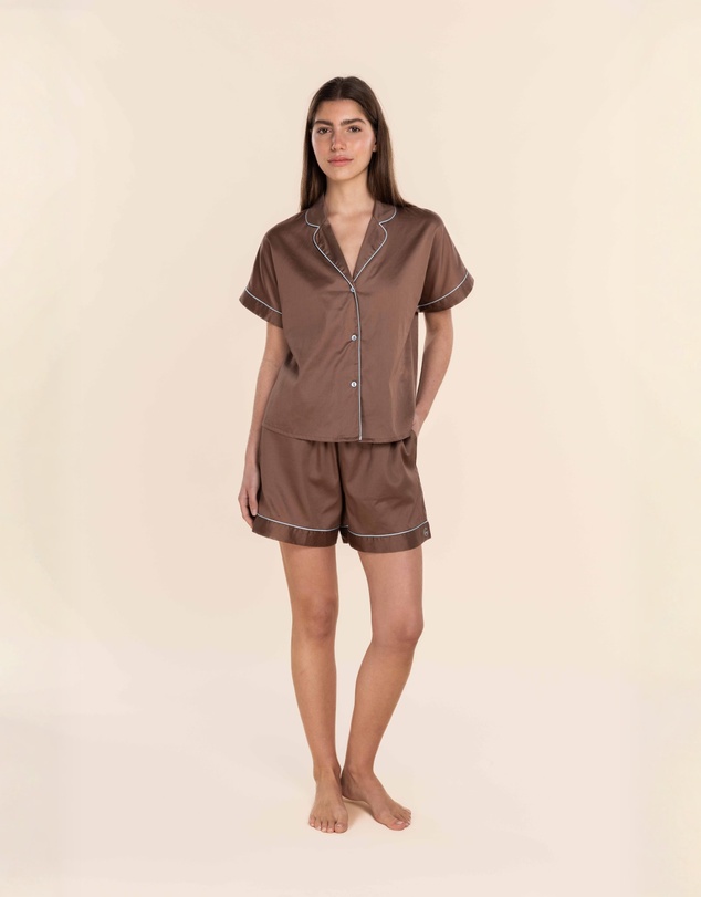 Gingerlilly - Ariana Double Piping Short Set